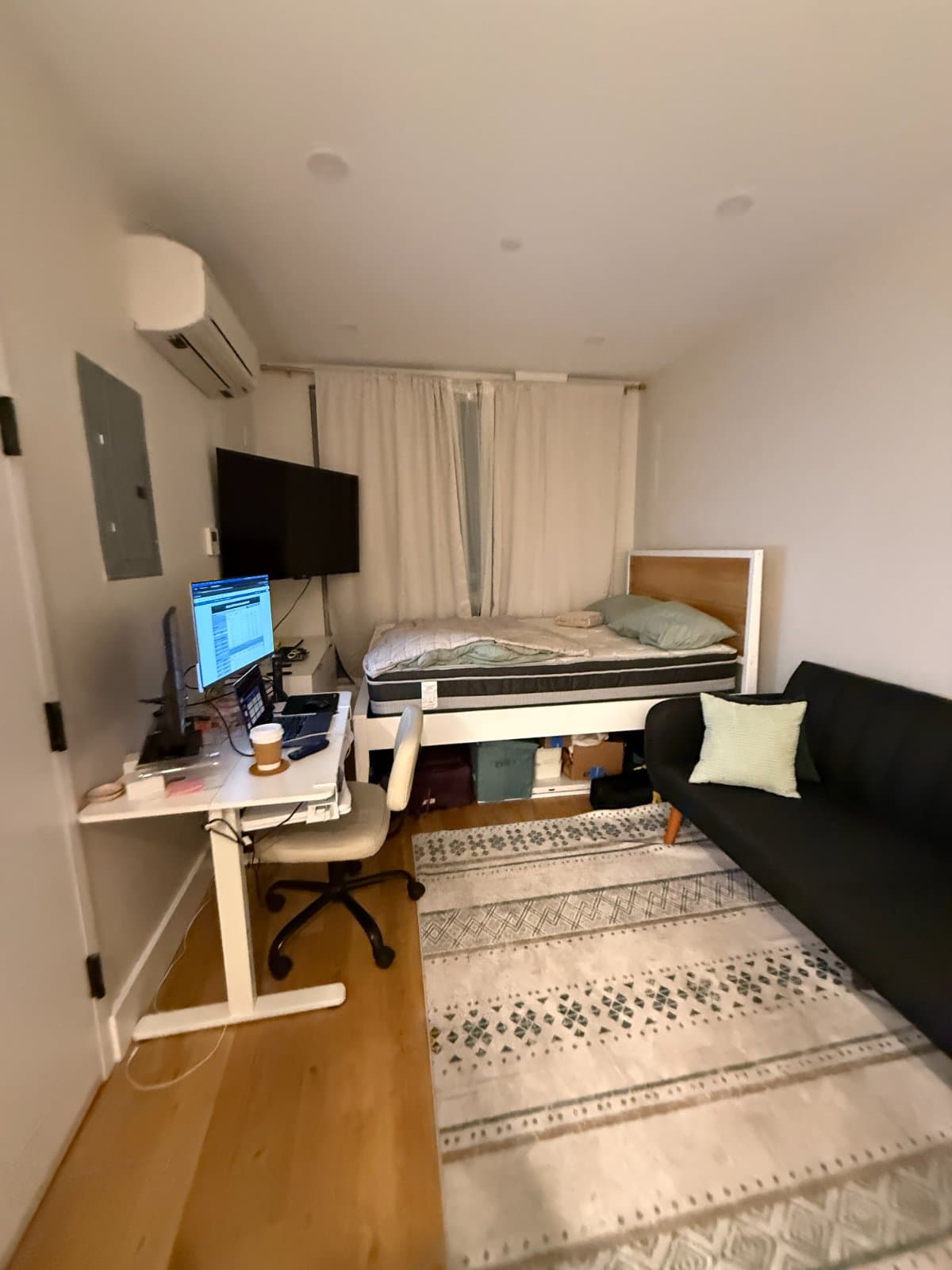 Plank + Beam Duo Full Bed Frame White and Birch — photo 2